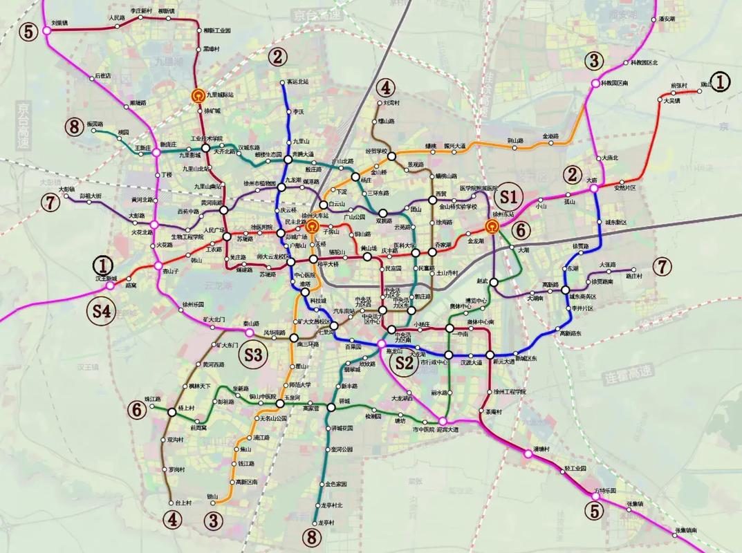 徐州地铁2号线线路图？徐州地铁2号线线路图徐州市公交207线路？