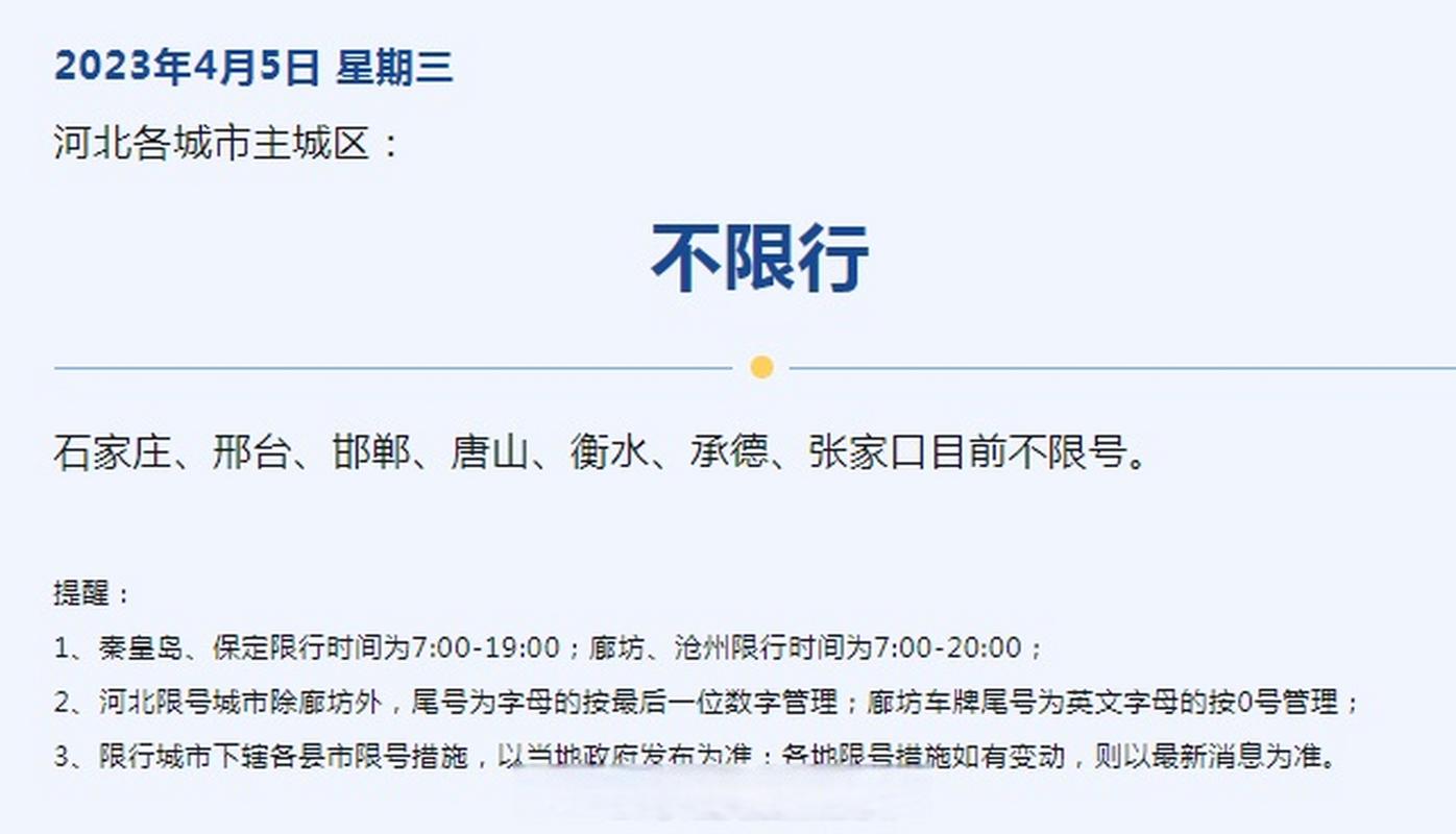 2025年石家庄新一轮限号表,石家庄新一轮限号2020年7月?-第5张图片-柯迪百科 2025年石家庄新一轮限号表,石家庄新一轮限号2020年7月?-第5张图片-柯迪百科