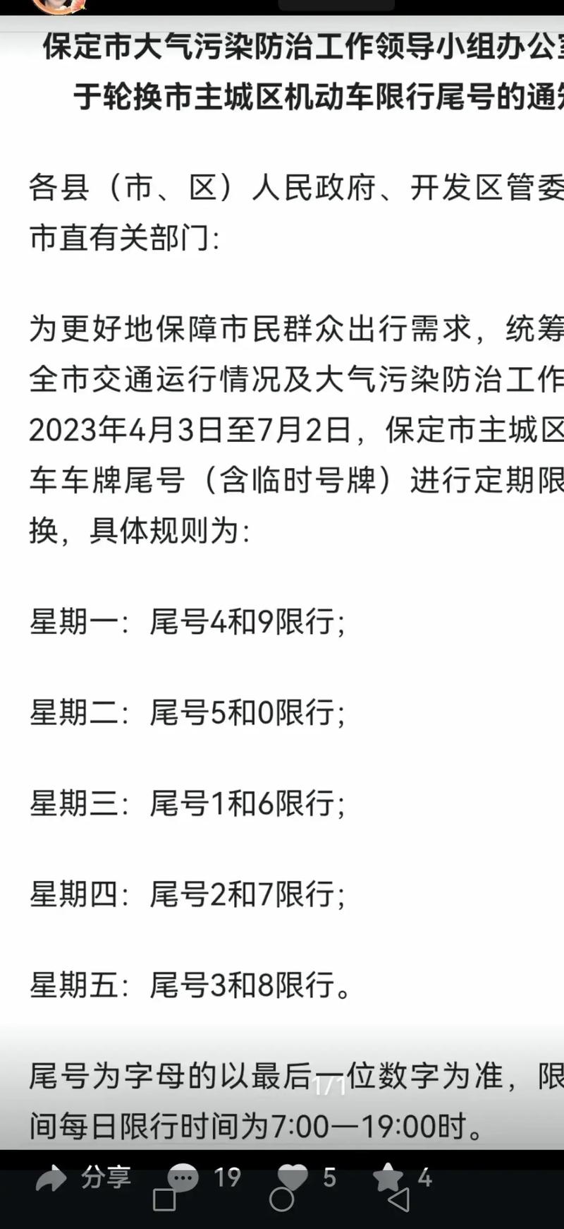 保定限号今天限几号?保定限号查询今天限几号?-第4张图片-柯迪百科 保定限号今天限几号?保定限号查询今天限几号?-第4张图片-柯迪百科