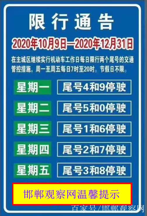 邯郸今天限号查询,邯郸市今天限号呢?-第5张图片-柯迪百科 邯郸今天限号查询,邯郸市今天限号呢?-第5张图片-柯迪百科