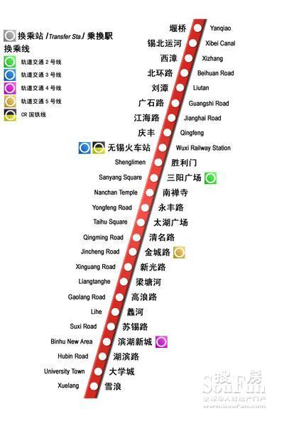 无锡地铁一号线,无锡地铁一号线全程线路图-第6张图片-柯迪百科 无锡地铁一号线,无锡地铁一号线全程线路图-第6张图片-柯迪百科