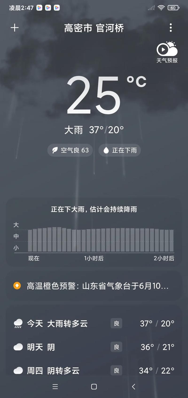 江门今天天气和湿度？江门今日天气情况？